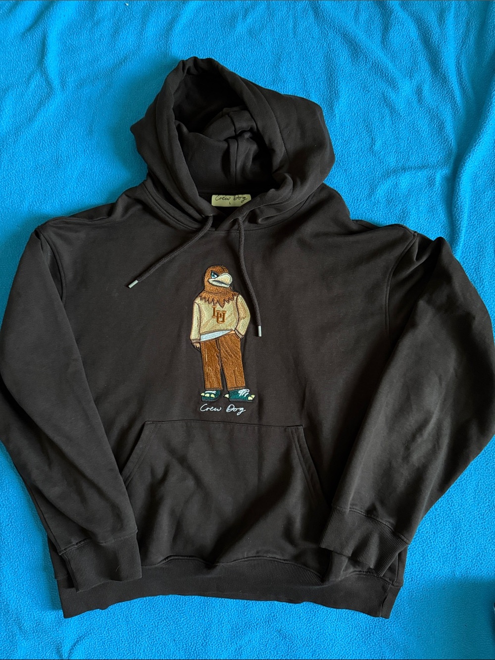Leigh University Crew Dog Mascot Hoodie